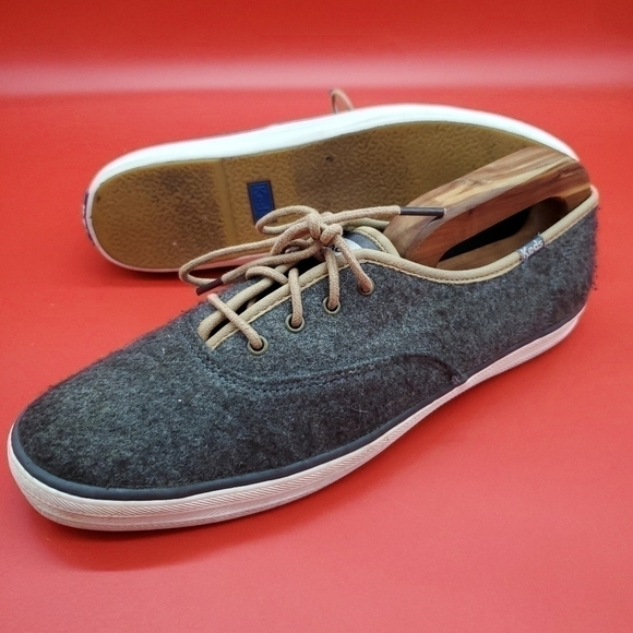 Keds Champion Classic Heather Gray Wool Women Size 10 - Picture 7 of 9
